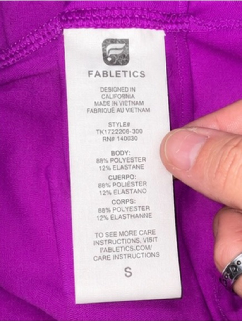 🌸Fabletics Bright Purple Racerback Tank - Picture 3 of 7